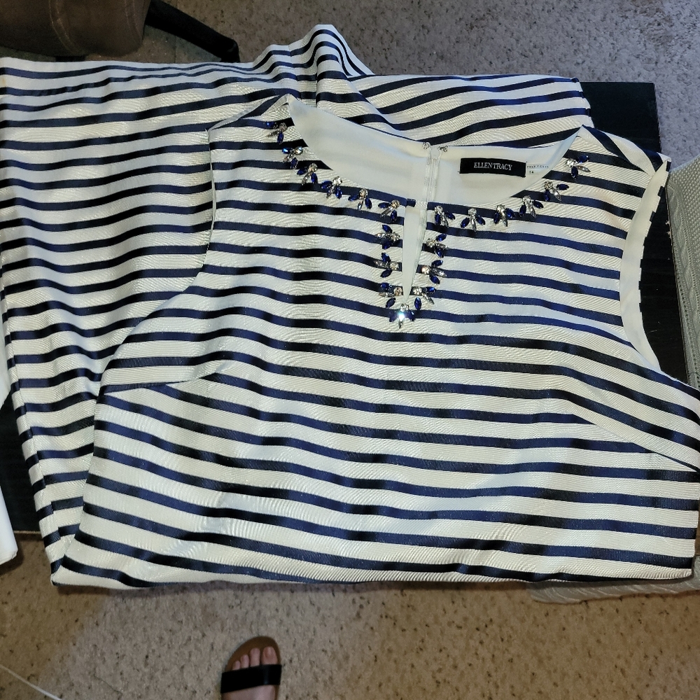 Ellen Tracy Striped Dress